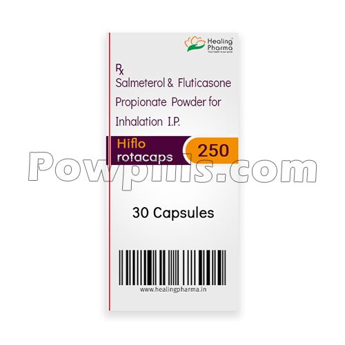 Hiflo Rotacaps 250 Mcg (Salmeterol/Fluticasone) 1 Hiflo Rotacaps 250 Mcg