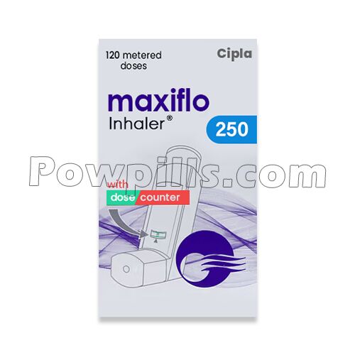 Maxiflo Inhaler 250 Mcg (Fluticasone/Formoterol) 1 Maxiflo Inhaler 250 Mcg