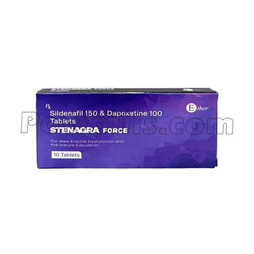 Stenagra Force 250 Mg (Sildenafil Citrate/Dapoxetine) 1 Stenagra Force 250 Mg