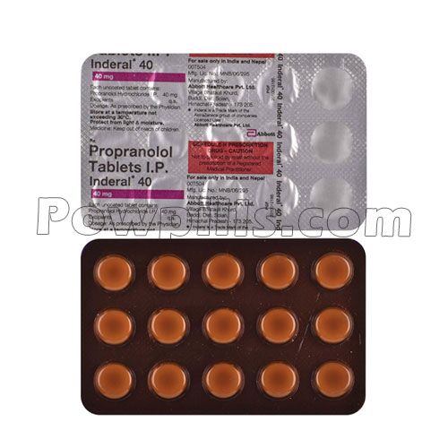 Propranolol 40 Mg 1 Propranolol 40 Mg
