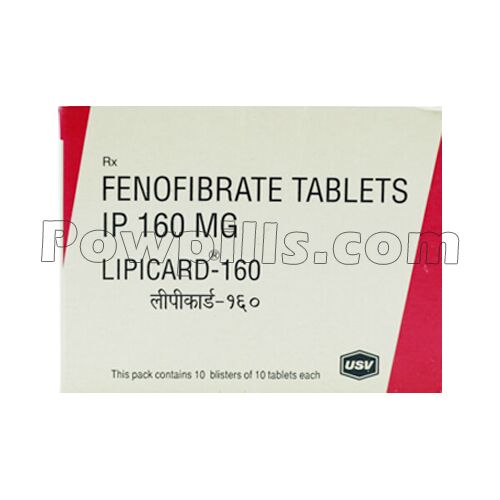 Lipicard 160 Mg (Fenofibrate) 1 Lipicard 160 Mg